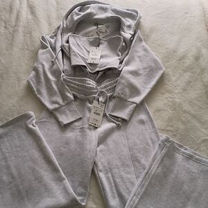 Zara Gray Women's Jumpsuit Set